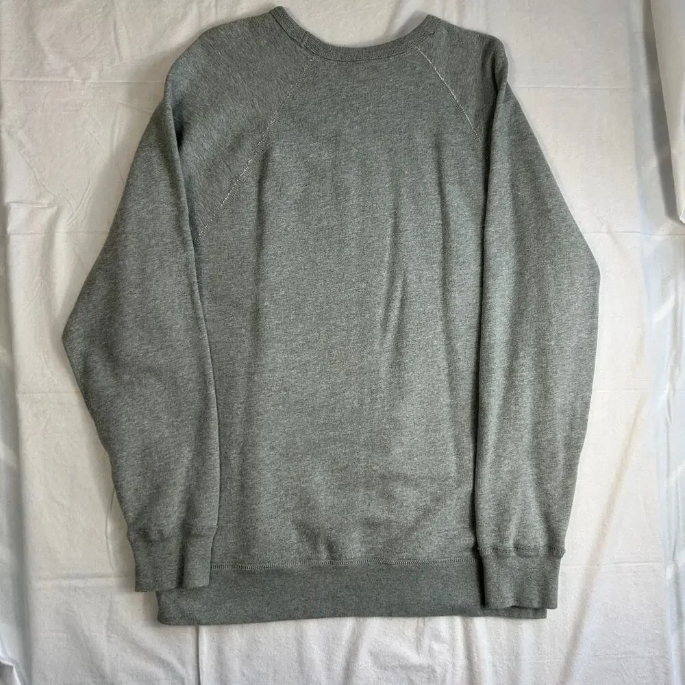 Disney Parks Authentic Original Mickey Mouse Raglan Sweatshirt, Gray, Size Large - Picture 7 of 14